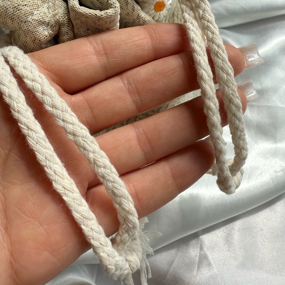 Unique Cream Drawstring Women mini  Bag - Picture 11 of 16